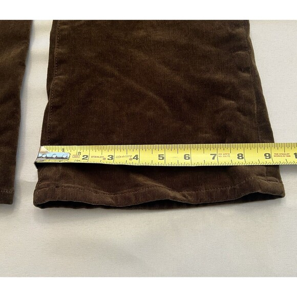 ANTHROPOLOGIE PILCRO Corduroy Jeans Women Small Dark Green Flare Bootcut Pull On - Picture 11 of 14